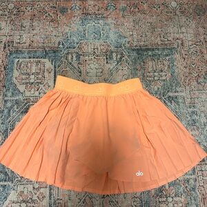 Alo orange workout skirt